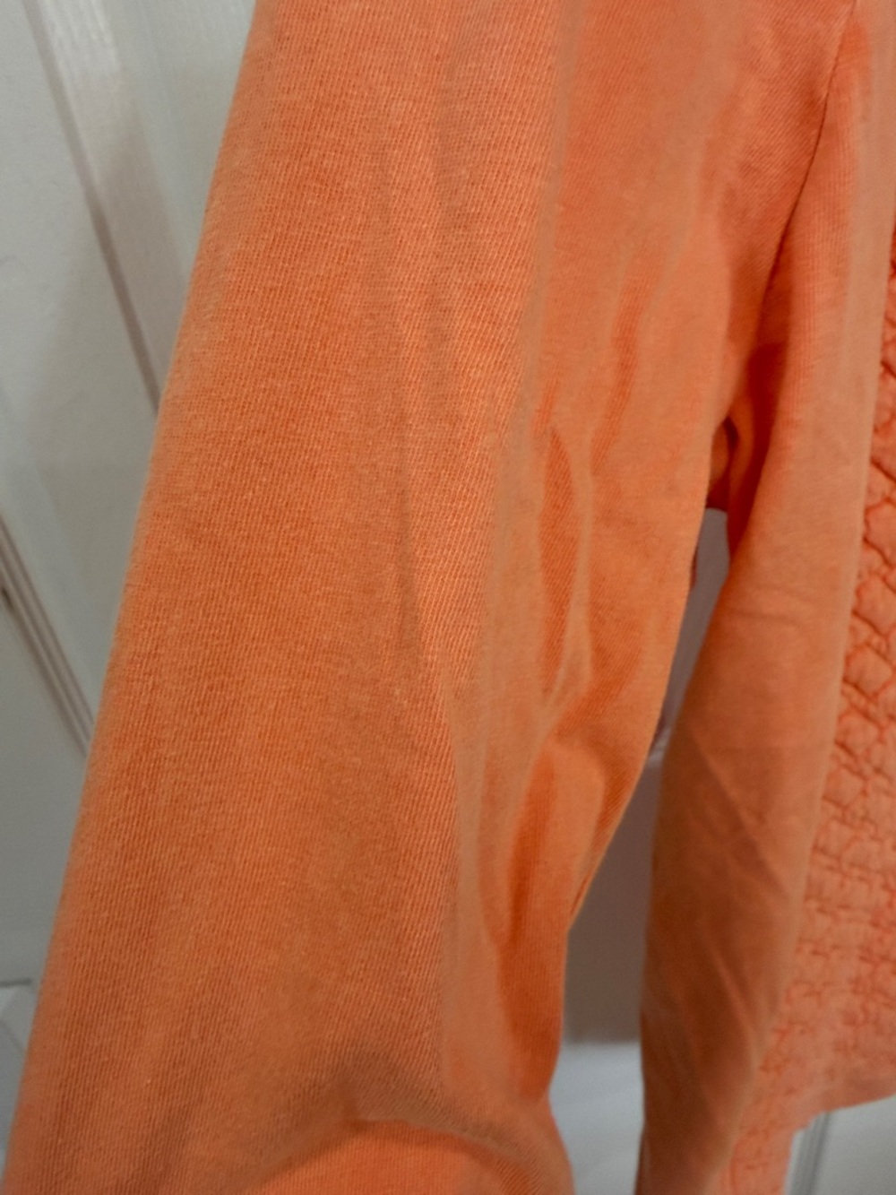 Soft Surroundings Golf Shores Orange Quilted Top size 1X - Picture 7 of 11